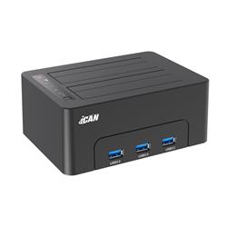 iCAN K3082H 2.5'' and 3.5'' USB3.0 Dual Bay Docking