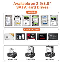 iCAN RSH-DS01 Station d'accueil pour disque dur SATA double baie USB 3.0(Open Box)