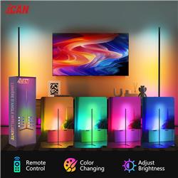 iCAN Smart Corner Floor Lamp, Music Sync, Remote Control.