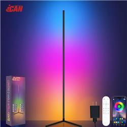iCAN Smart Corner Floor Lamp, Music Sync, Remote Control.