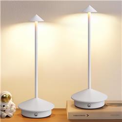 Lampe de table LED iCAN, blanche.
