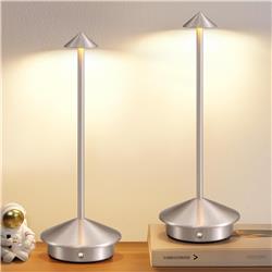 Lampe de table LED iCAN, argent.