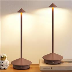 Lampe de table LED iCAN, marron.