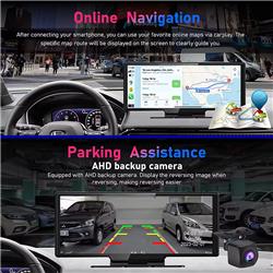 iCAN 10.26 Inch Screen Wireless Carplay & Android Auto , 4K Dash Cam(Open Box)