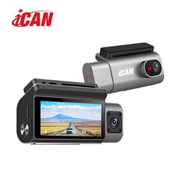 iCAN Dash Camera, Front and Rear Camera, 3.69 Inch IPS Touch Screen(Open Box)