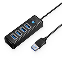 Orico Hub de transfert de données USB 3.0 à 4 ports avec entrée USB-A