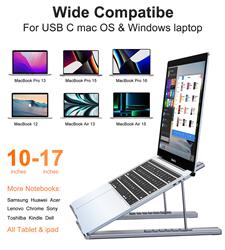 Choetech 7-in-1 USB-C Docking Station Stand, 6-Level Adjustable