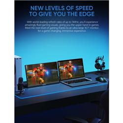 Arzopa 16.1'' Display, IPS Panel, 1920 x 1080 FHD, 144Hz Kickstand