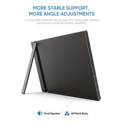 Arzopa 16.1'' Display, IPS Panel, 1920 x 1080 FHD, 144Hz Kickstand