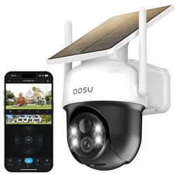AOSU Solar Camera Security Outdoor 100% Wire-Free Security Cameras