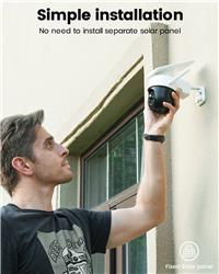 AOSU Solar Camera Security Outdoor 100% Wire-Free Security Cameras