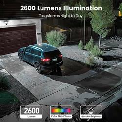 AOSU Floodlight Camera Wired, 3K UHD Security Camera Outdoor(Open Box)