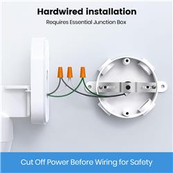 AOSU Floodlight Camera Wired, 3K UHD Security Camera Outdoor(Open Box)