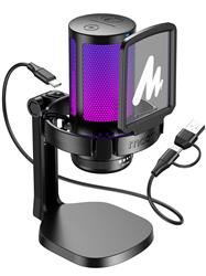 MAONO DGM20 GamerWave Condenser USB Gaming RGB Microphone