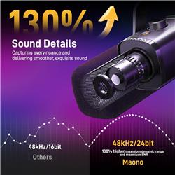 Microphone dynamique USB/XLR MAONO PD100X