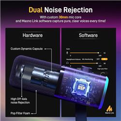 Microphone dynamique USB/XLR MAONO PD100X