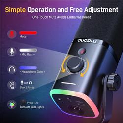 Microphone dynamique USB/XLR MAONO PD100X