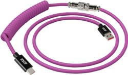 Câble clavier iCAN Type-A Mâle vers Type-C Mâle, Violet, 5 pieds(Open Box)