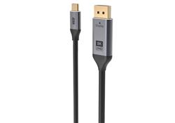 Câble iCAN USB Type C vers DisplayPort, 8K, mâle vers mâle, 6 pieds, noir