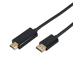iCAN Displayport to HDMI Cable, Male to Male, 3FT