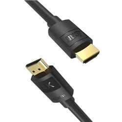 Câble HDMI 2.0 iCAN, 4K à 60 Hz, mâle vers mâle, plaqué or, 1,8 m, noir