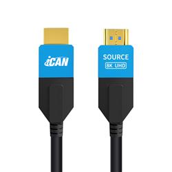Câble HDMI 2.1 AOC iCAN, 8K à 60 Hz, mâle vers mâle, plaqué or, 9,1 m