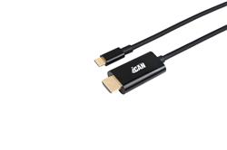 Câble iCAN Type-C vers HDMI (4K/60 Hz) M/M avec HDR de 3 pi | noir