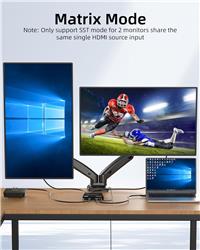 iCAN HDMI Matrix 4X2 4K@60Hz with Audio 3.5mm Stereo Toslink Output