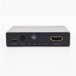 iCAN Commutateur HDMI 8K avec adaptateur secteur | 3 entrées 1 sortie