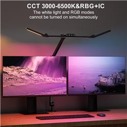 iCAN LED Clamp Desk Lamp with RGB Color Changing, Music Sync.(Open Box)