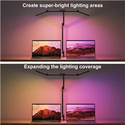 iCAN LED Clamp Desk Lamp with RGB Color Changing, Music Sync.(Open Box)