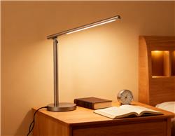 Lampe de bureau LED iCAN pour bureau à domicile, lampe de bureau à intensité variable sur 3 niveaux.