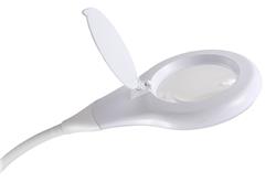 Loupe iCAN 5X avec lumière et pince.