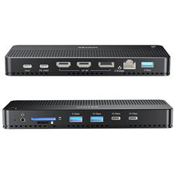 UNITEK 13-in-1 MST 8K 10Gbps 100W Docking Station for Triple Displays(Open Box)