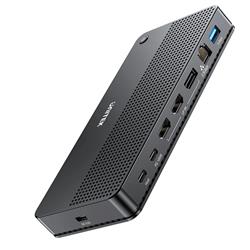 UNITEK 13-in-1 MST 8K 10Gbps 100W Docking Station for Triple Displays(Open Box)