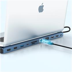 iCAN 12-in-1 Type-C 4K Triple Monitors Docking Station