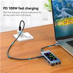 iCAN 9-in-1 Type-C 4K Visual Smart Design Docking Station(Open Box)