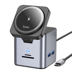 HOCO 9-in-1 USB-C 100W Docking Station with Magnetic Wireless Charging