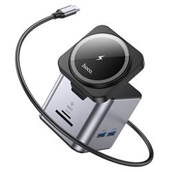 HOCO 9-in-1 USB-C 100W Docking Station with Magnetic Wireless Charging