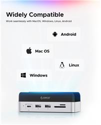Support station d’accueil multifonction 10 ports Orico pour Mac mini