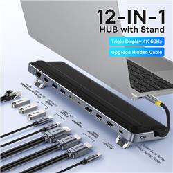Baseus BS-OH199 12-in-1 USB-C Triple Display MST Docking Station