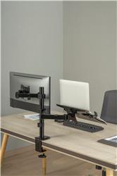 Brateck 2-in-1 Adjustable Dual Arm Monitor and Laptop Mount