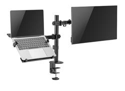 Brateck 2-in-1 Adjustable Dual Arm Monitor and Laptop Mount