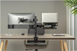 Brateck 2-in-1 Adjustable Dual Arm Monitor and Laptop Mount