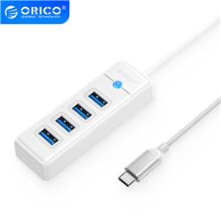 Orico Hub USB 3.0 à 4 ports avec câble de 1,64 pi, entrée USB-C