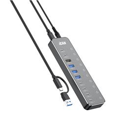 iCAN 10-in-1 USB 3.2 10Gbps Hub with 60W Power Adaptor