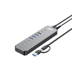 iCAN 10-in-1 USB 3.2 10Gbps Hub with 60W Power Adaptor