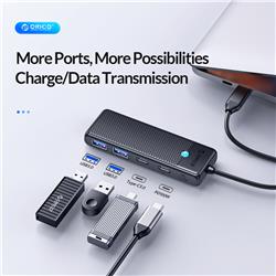 ORICO Hub USB-C 4 ports 100 W avec câble de 1,64 pi