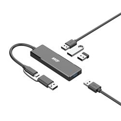 iCAN Hub USB 3.0 Ultra Slim 4 ports avec double entrée USB-A/C