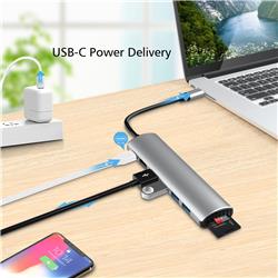 iCAN 8-in-1 100W USB Hub with 4K HDMI(Open Box)